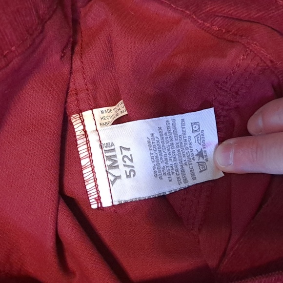 Burgundy Velvet Skirt - Size 5/27 - Picture 3 of 4